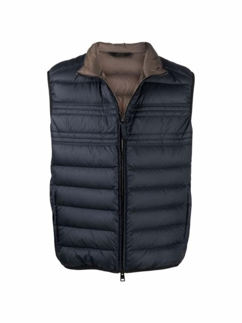 Brioni quilted-finish down gilet