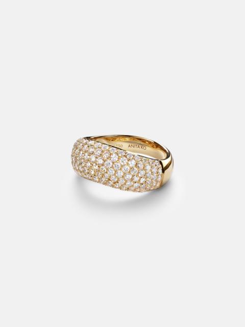 ANITA KO Celeste 18kt gold ring with diamonds