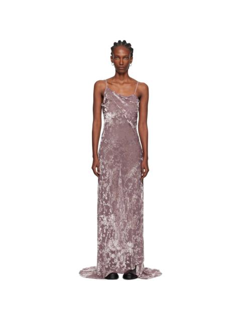 Ann Demeulemeester Pink Aaricia Bias Slip Maxi Dress