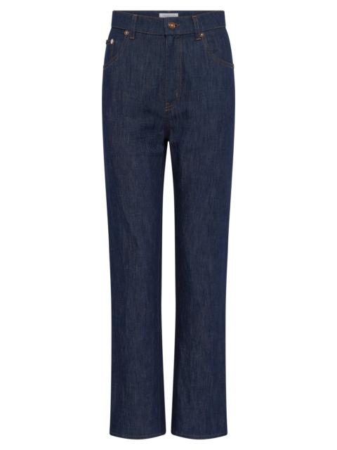 GABRIELA HEARST Elara Cropped Jean in Recycled Cotton Denim
