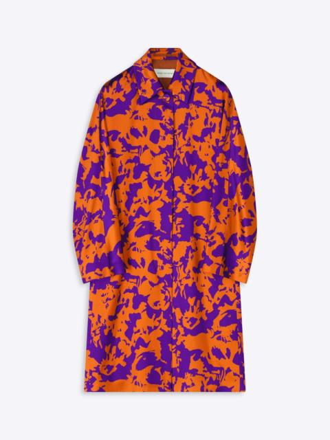 Dries Van Noten FLORAL VISCOSE SATIN COAT