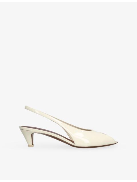 NEOUS Hamal 40 Patent-Leather Slingback Courts