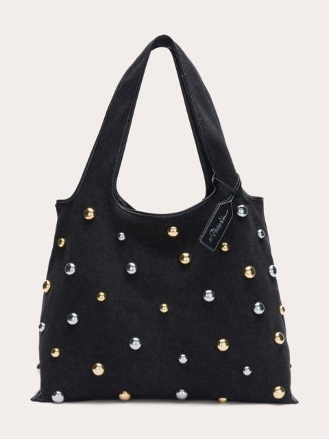 3.1 Phillip Lim Studded Denim Market Tote