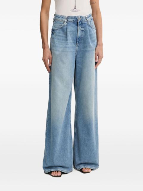 GUESS USA pleated wide-leg jeans