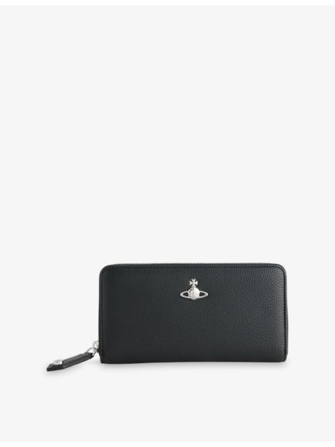 Vivienne Westwood Orb Zip-Round Faux-Leather Wallet