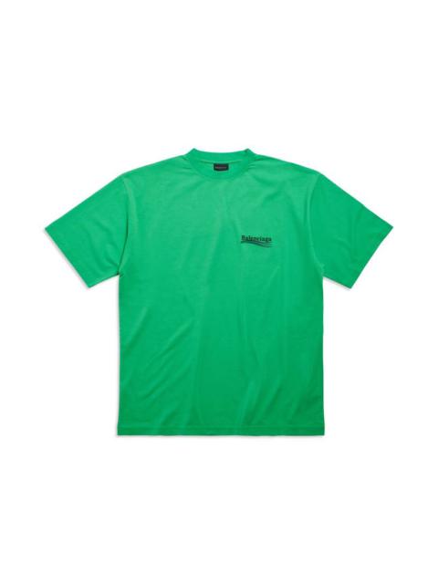 BALENCIAGA Political Campaign T-shirt Large Fit in Green