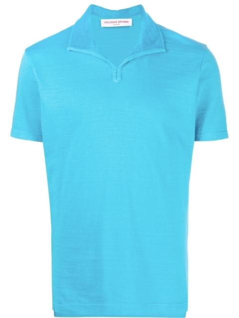 ORLEBAR BROWN Albert towelling-trim polo shirt