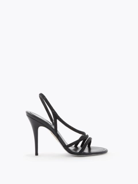 RENE CAOVILLA ERIN BLACK SANDAL 100