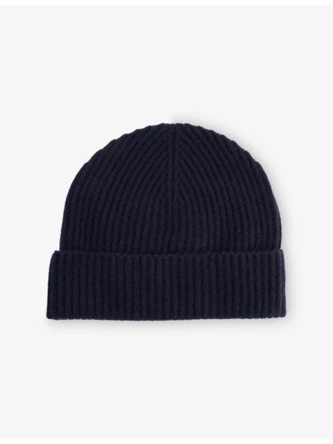 Sunspel Ribbed Cashmere Beanie