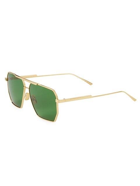 Bottega Veneta 60MM Trapezoid Sunglasses