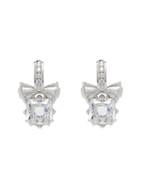 SHUSHU/TONG YVMIN Edition Silky Bowknot Gemstone Earrings
