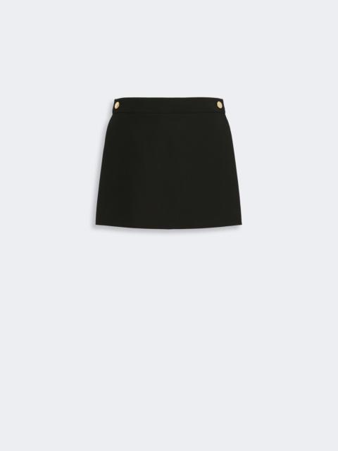 Sportmax OTTUSO Stretch viscose shorts with panel detail - BLACK