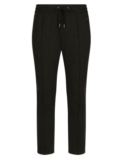 Stretch jersey jogging pants