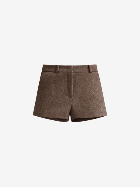 The Frankie Shop Kate Mini Shorts - Brown Melange
