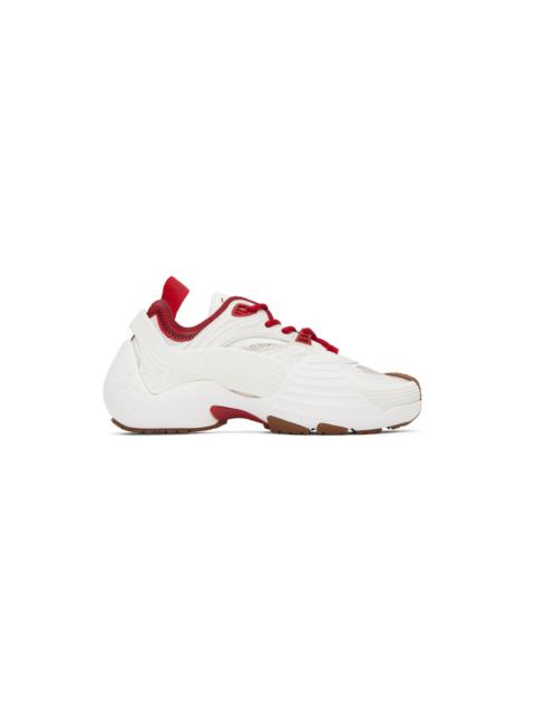Lanvin SSENSE Exclusive Red & White Flash-X Sneakers