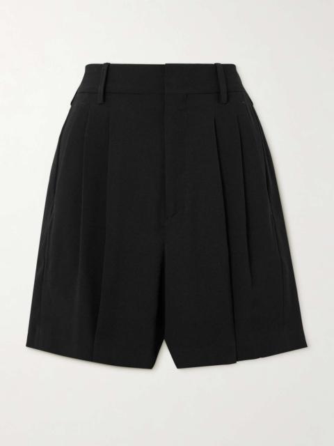 Isabel Marant Elna pleated crepe shorts