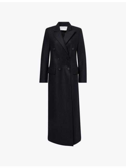 Harris Wharf London Tailored Long Pressed Wool Coat