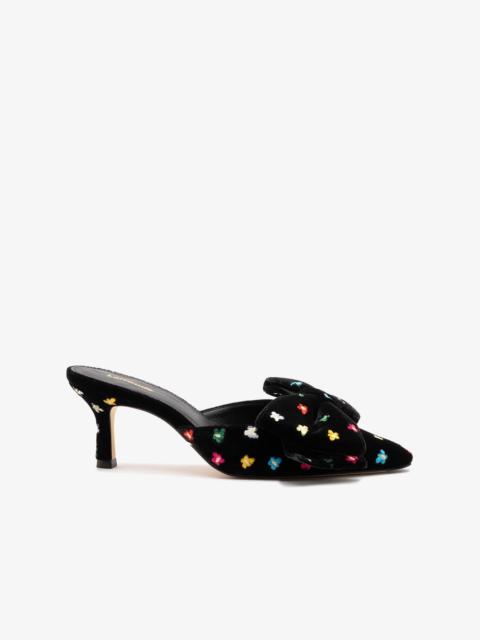 Mini Elle Pump In Black Velvet