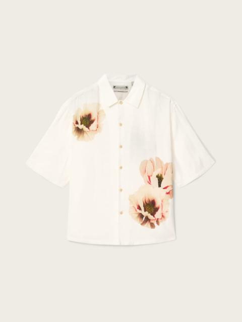 ALLSAINTS FLORAISON SHORT SLEEVE OVERSIZED SHIRT