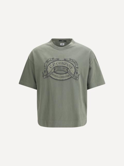 C.P. Company 20/1 Jersey Short Sleeve Boxy Logo T-Shirt