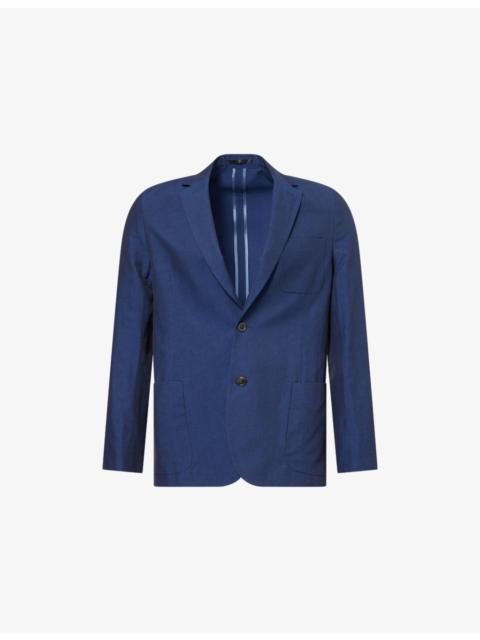 Paul Smith Single-Breasted Slim-Fit Cotton and Linen-Blend Blazer