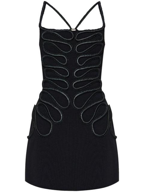 Cult Gaia embroidered detailing dress