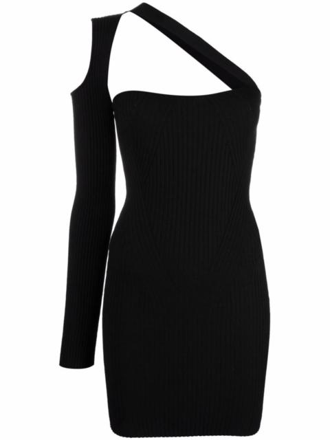 ANDREĀDAMO The RIBBED-KNIT ASYMMETRICAL MONO SHOULDER DRESS by ANDREADAMO is a stunning addition to your wardro