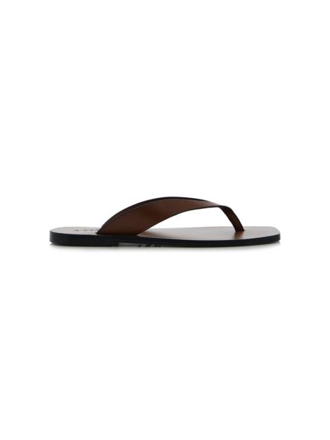 A.EMERY Kinto Leather Sandals brown