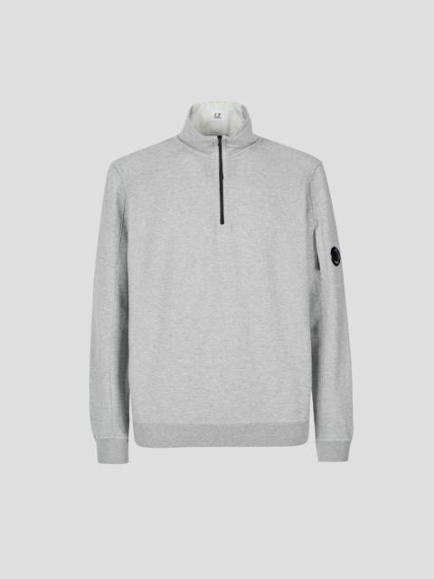 C.P. Company Light Fleece Half Zipped Sweatshirt | REVERSIBLE
