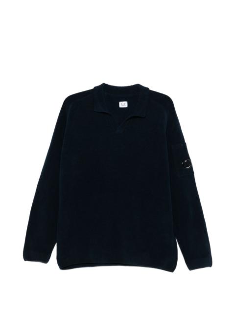 C.P. Company V-neck pocket-sleeve sweater