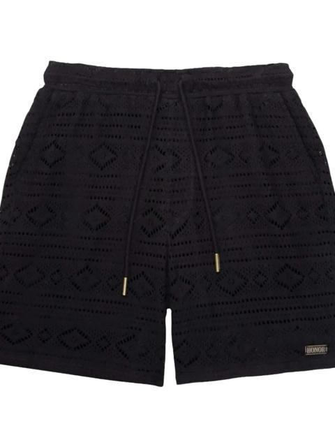 HONOR THE GIFT Pointelle Crochet Shorts "Black" HTG260261002 BLK