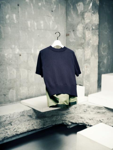 sacai Nylon Twill x Knit Pullover