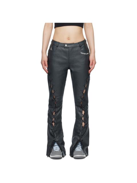 Black Travis Scott Edition Leather Pants