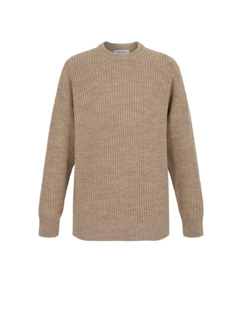 Marine Serre Wool And Fluffy Knit Crewneck Pullover