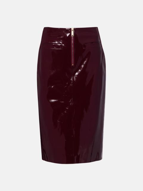 self-portrait Mid-rise pencil skirt