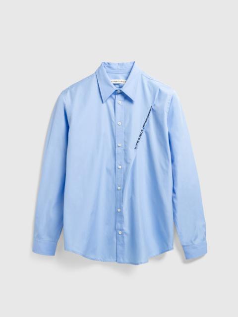 Y/Project Y/Project – Evergreen Pinched Logo Shirt Light Blue
