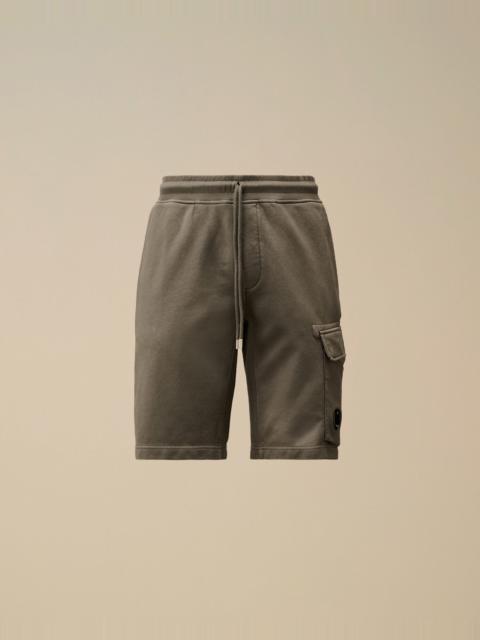 C.P. Company Cotton Diagonal Fleece Cargo Shorts