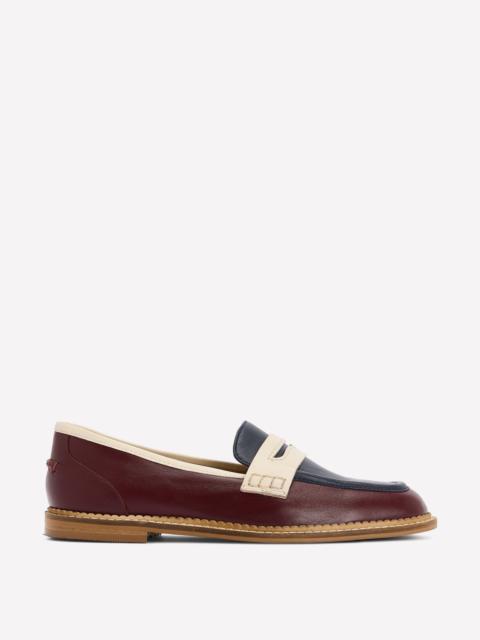 BODEN Nya Penny Loafers-Oxblood/Navy