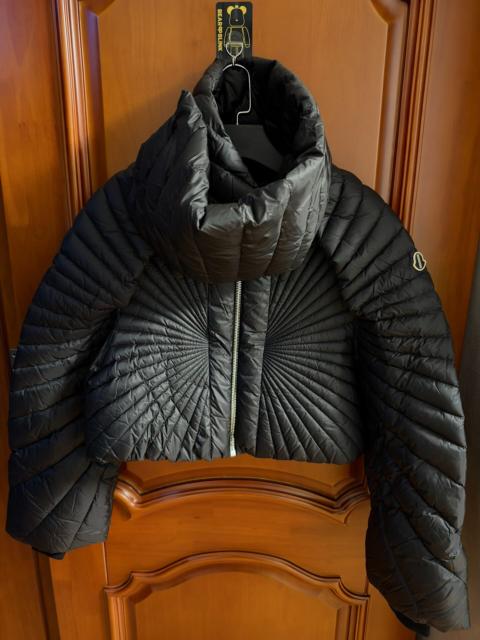Moncler Moncler × Rick Owens Black Ray Scarf Down Jacket