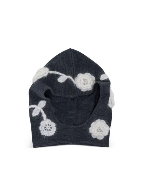 GANNI crochet-flowers balaclava