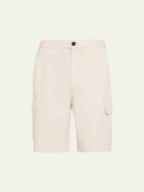 Men's Cotton-Blend Travel Cargo Shorts