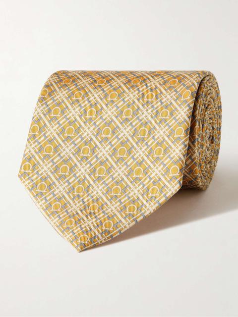 8cm Logo-Print Silk-Twill Tie
