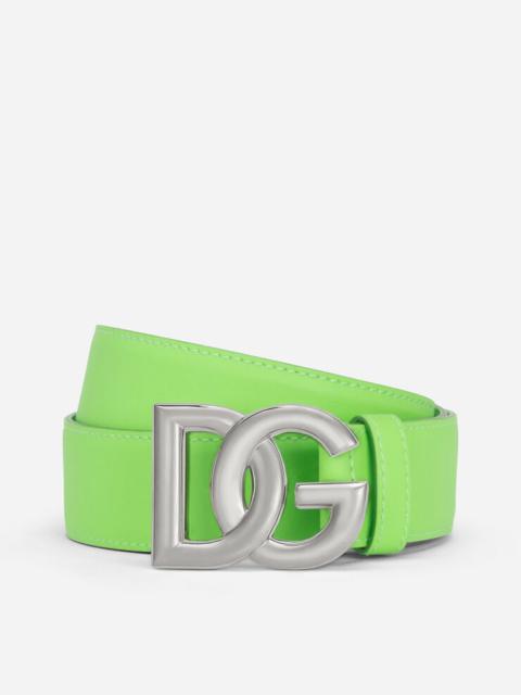 Dolce & Gabbana Calfskin belt with DG logo