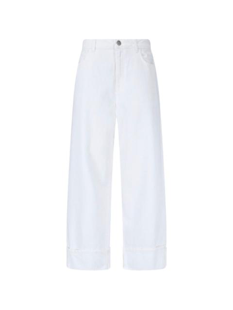 RÓHE cuffed straight jeans