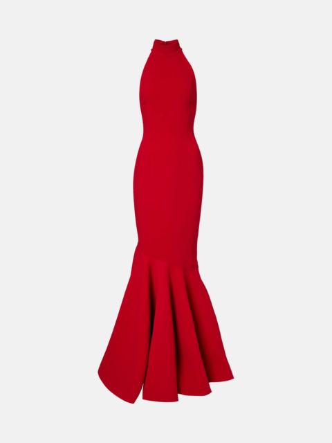 SOLACE LONDON Kerra halterneck gown