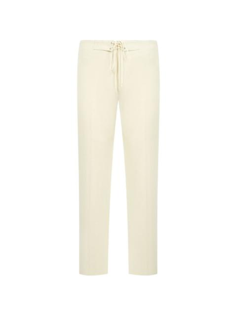 AURALEE drawstring-detail wool trousers