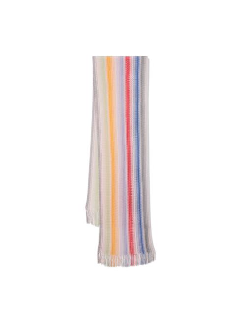 zigzag fringed scarf