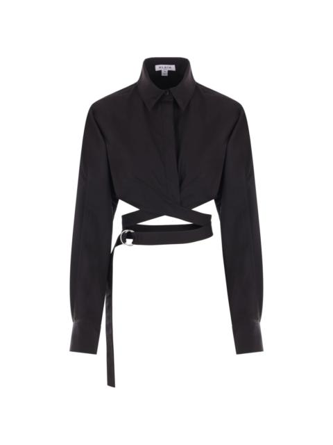 Alaïa tie-waist cotton shirt