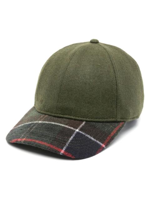 Barbour plaid-check pattern baseball cap