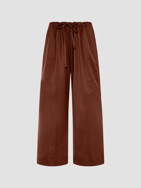 Another Tomorrow Women's Wool Drawcord Pant - Cinnamon